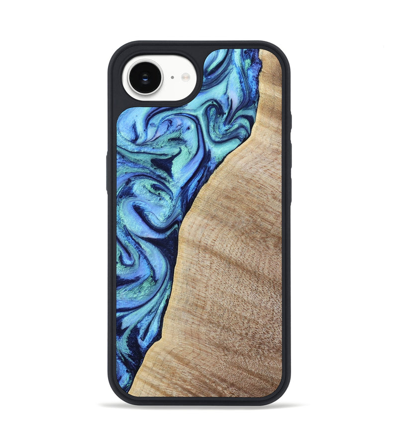 iPhone 16e Wood Phone Case - Wiley (Blue, 797109)