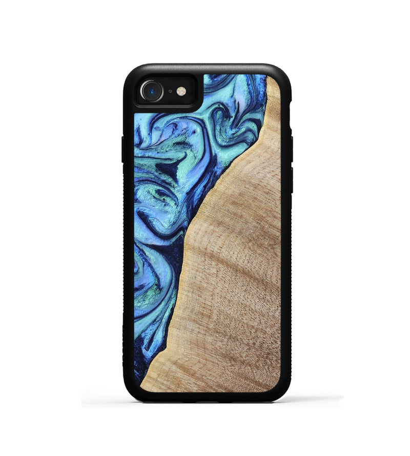 iPhone SE Wood Phone Case - Wiley (Blue, 797109)