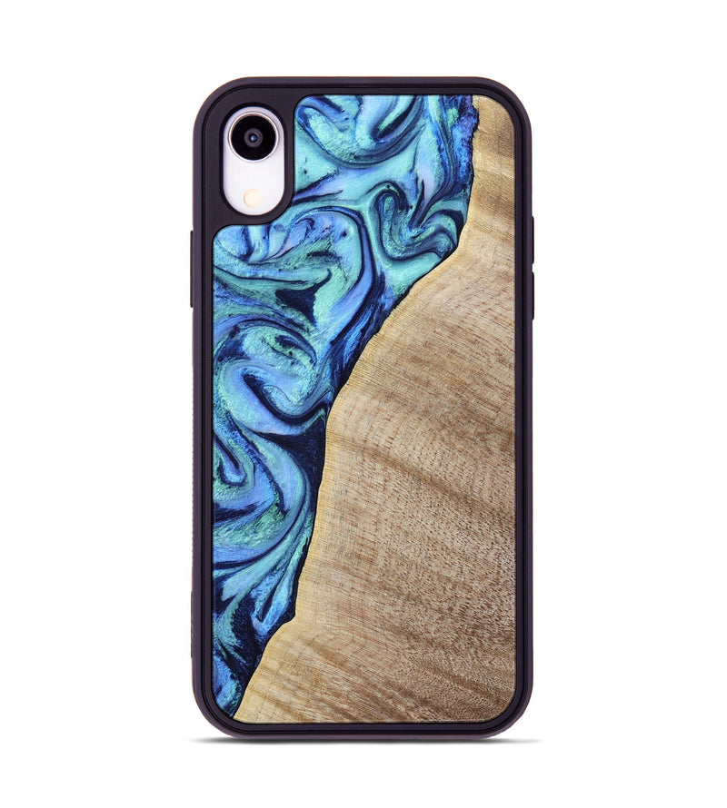 iPhone Xr Wood Phone Case - Wiley (Blue, 797109)