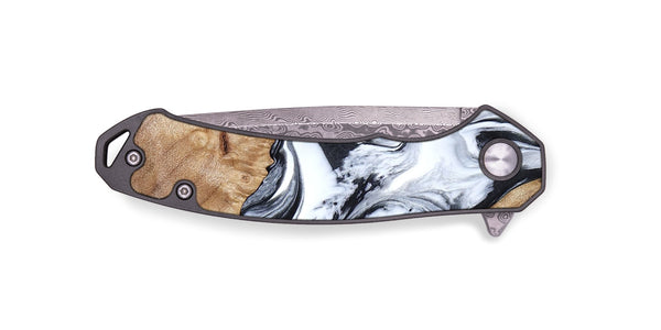 EDC Wood Pocket Knife - Janet (Black & White, 797112)