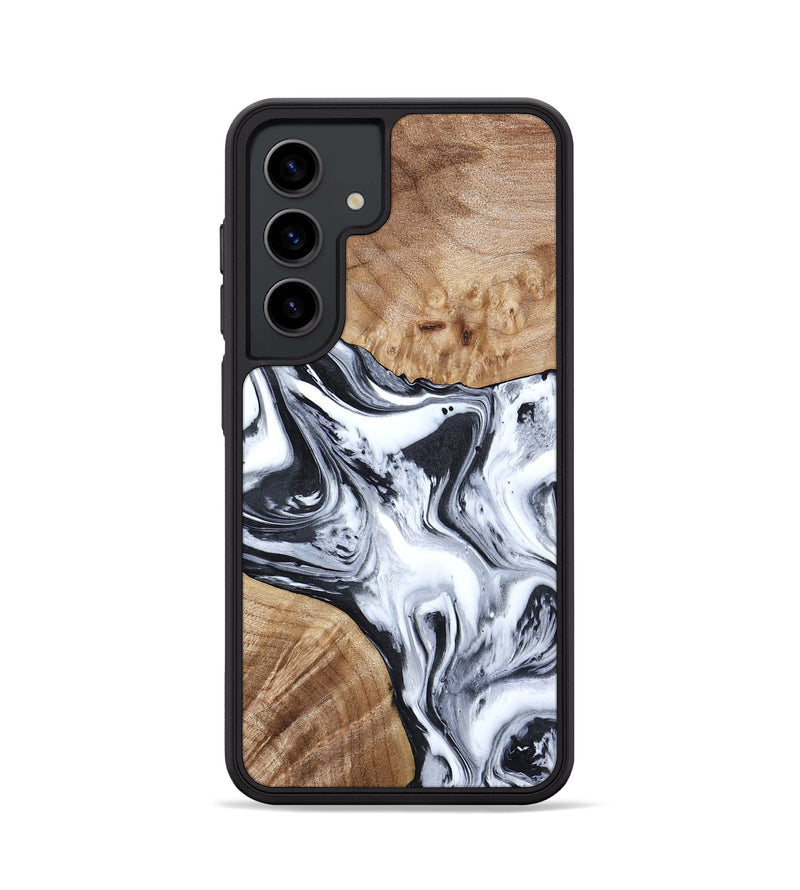 Galaxy S24 Wood Phone Case - Janet (Black & White, 797112)