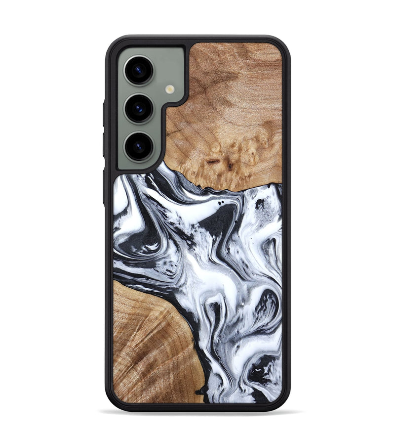 Galaxy S24 Plus Wood Phone Case - Janet (Black & White, 797112)
