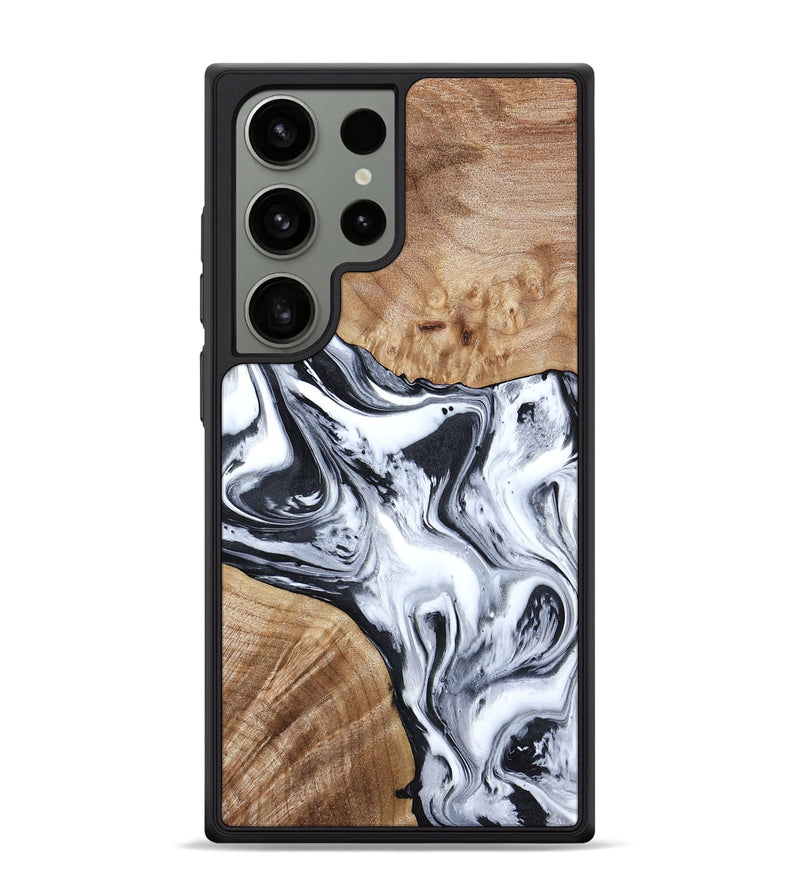 Galaxy S24 Ultra Wood Phone Case - Janet (Black & White, 797112)