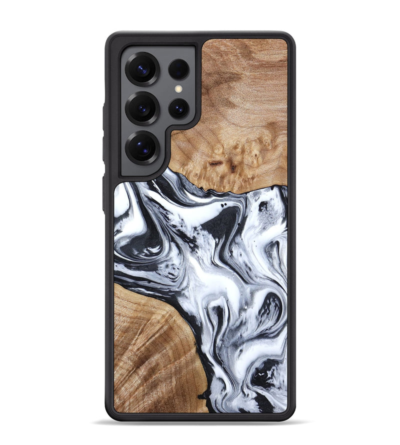 Galaxy S25 Ultra Wood Phone Case - Janet (Black & White, 797112)