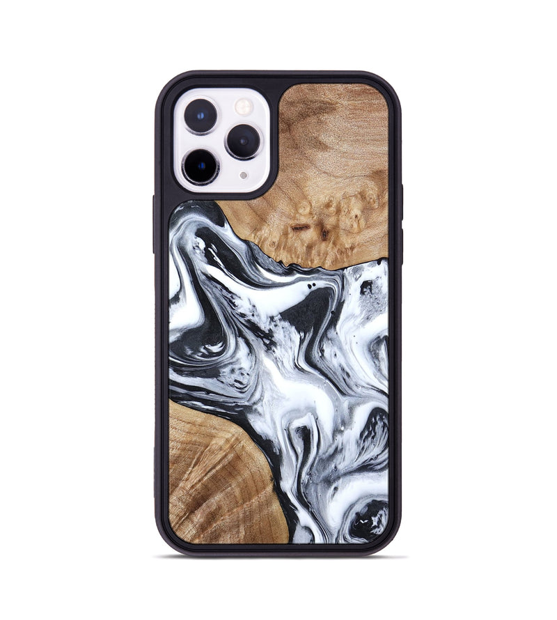 iPhone 11 Pro Wood Phone Case - Janet (Black & White, 797112)