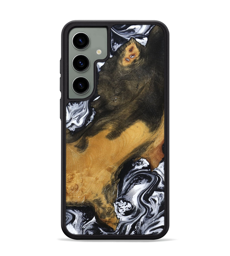 Galaxy S24 Plus Wood Phone Case - John (Black & White, 797113)