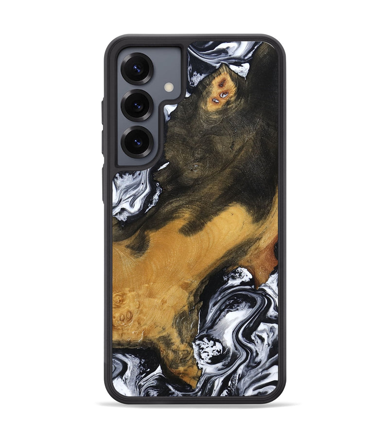 Galaxy S25 Plus Wood Phone Case - John (Black & White, 797113)