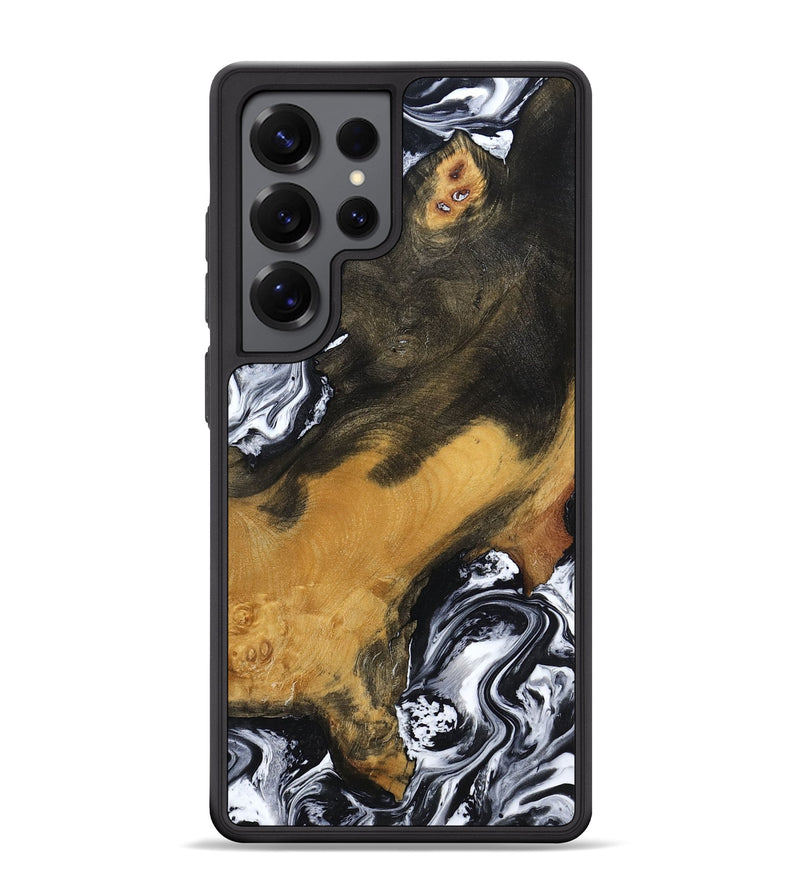 Galaxy S25 Ultra Wood Phone Case - John (Black & White, 797113)
