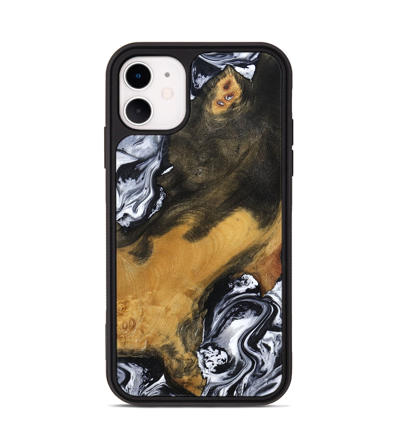 iPhone 11 Wood Phone Case - John (Black & White, 797113)
