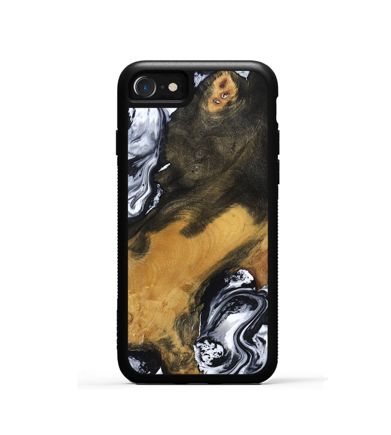 iPhone SE Wood Phone Case - John (Black & White, 797113)