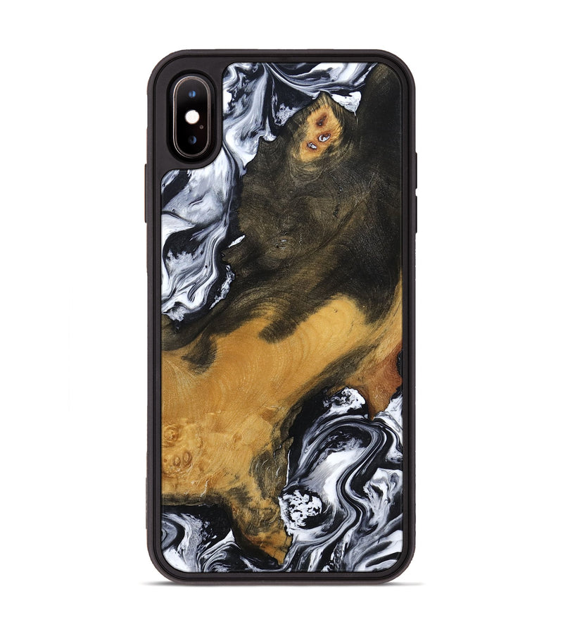 iPhone Xs Max Wood Phone Case - John (Black & White, 797113)