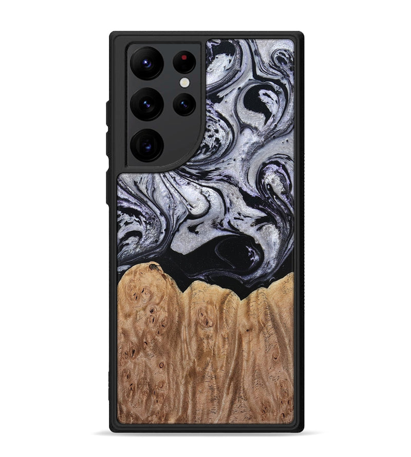 Galaxy S22 Ultra Wood Phone Case - Ford (Black & White, 797114)