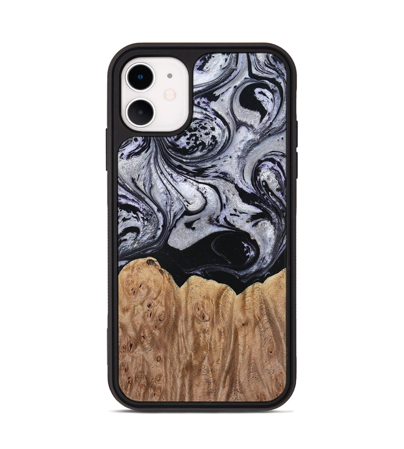 iPhone 11 Wood Phone Case - Ford (Black & White, 797114)
