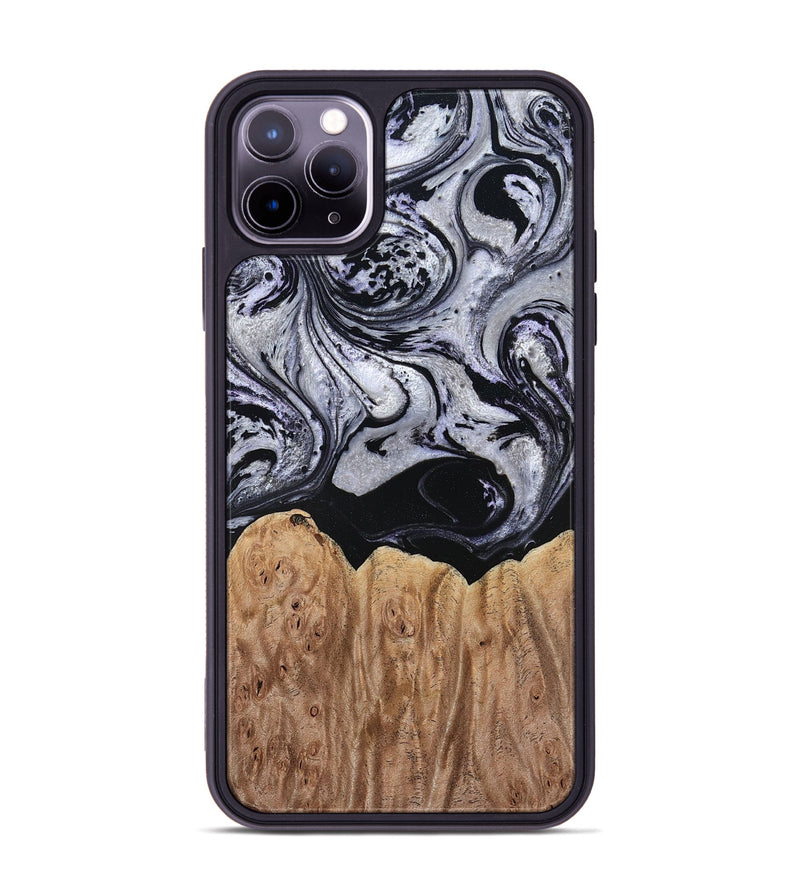 iPhone 11 Pro Max Wood Phone Case - Ford (Black & White, 797114)