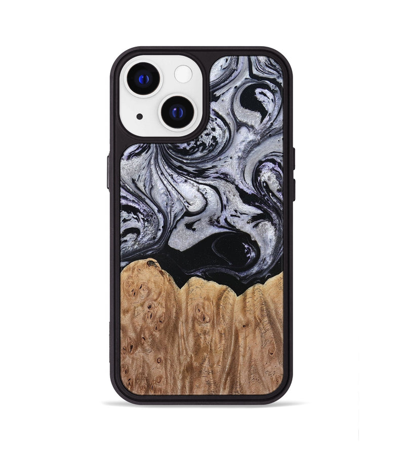 iPhone 13 Wood Phone Case - Ford (Black & White, 797114)