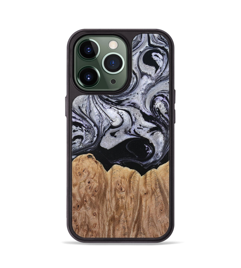 iPhone 13 Pro Wood Phone Case - Ford (Black & White, 797114)