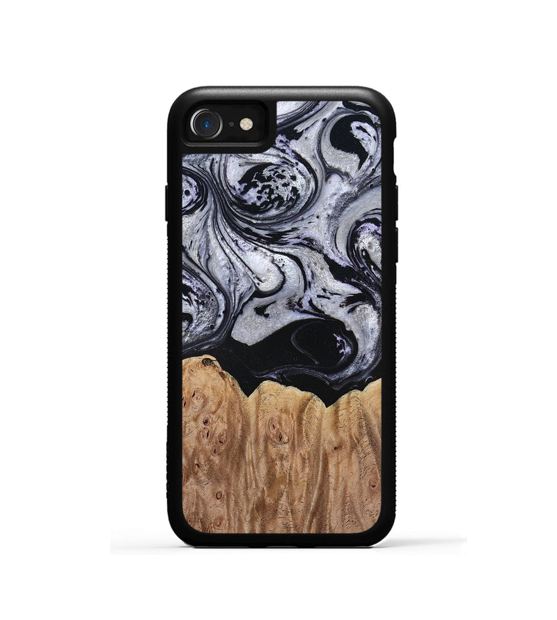 iPhone SE Wood Phone Case - Ford (Black & White, 797114)