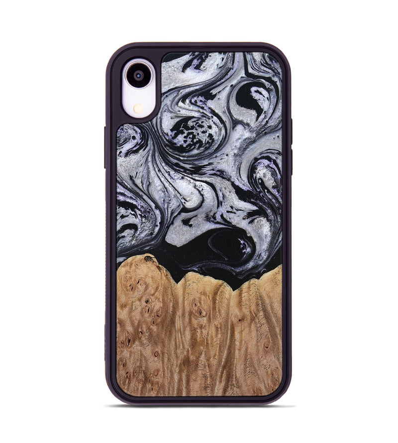 iPhone Xr Wood Phone Case - Ford (Black & White, 797114)