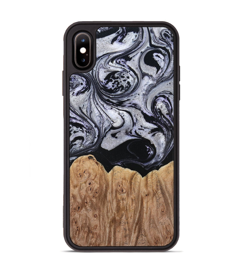 iPhone Xs Max Wood Phone Case - Ford (Black & White, 797114)