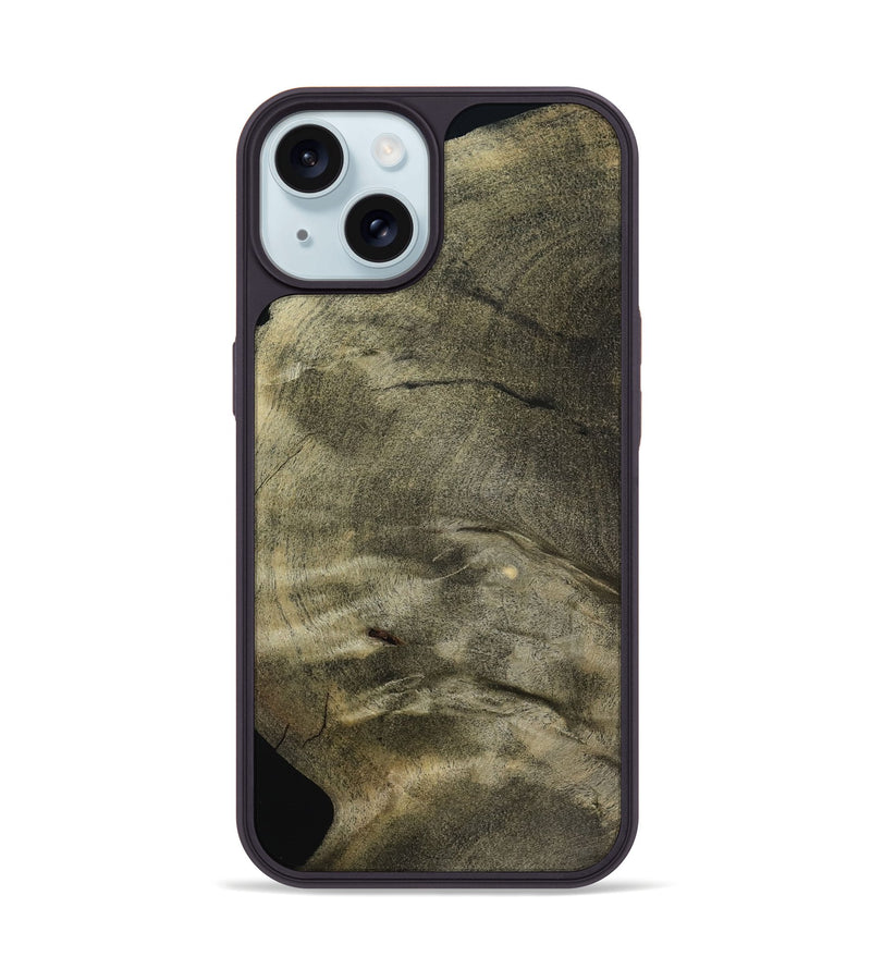 iPhone 15 Wood Phone Case - Elyssa (Wood Burl, 797129)