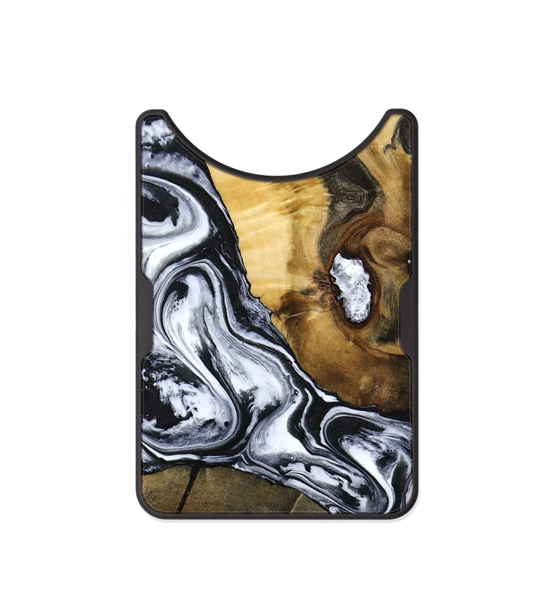 Alloy Wood Wallet - Ardis (Black & White, 797134)