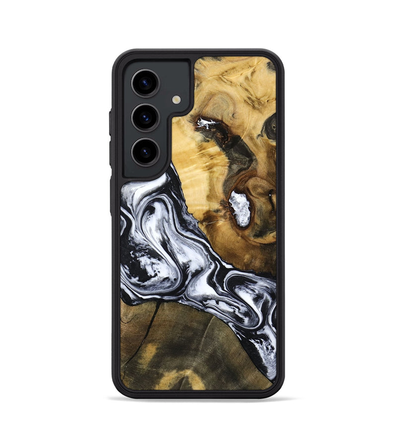Galaxy S24 Wood Phone Case - Ardis (Black & White, 797134)