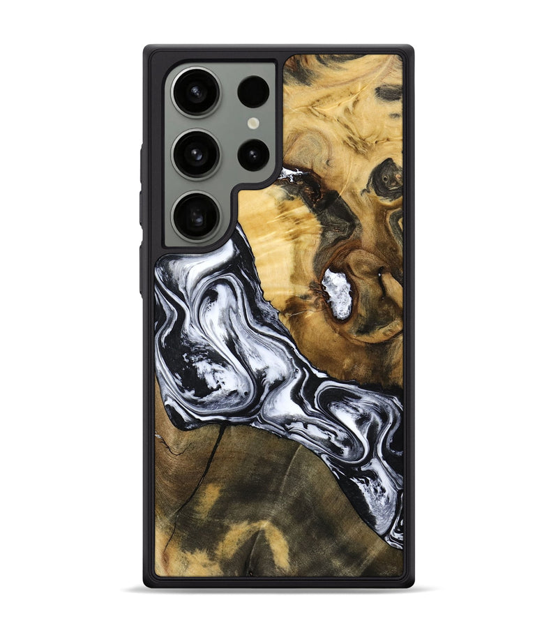 Galaxy S24 Ultra Wood Phone Case - Ardis (Black & White, 797134)