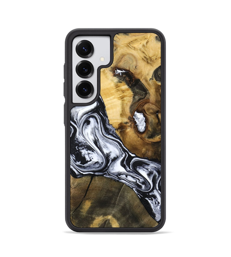 Galaxy S25 Wood Phone Case - Ardis (Black & White, 797134)