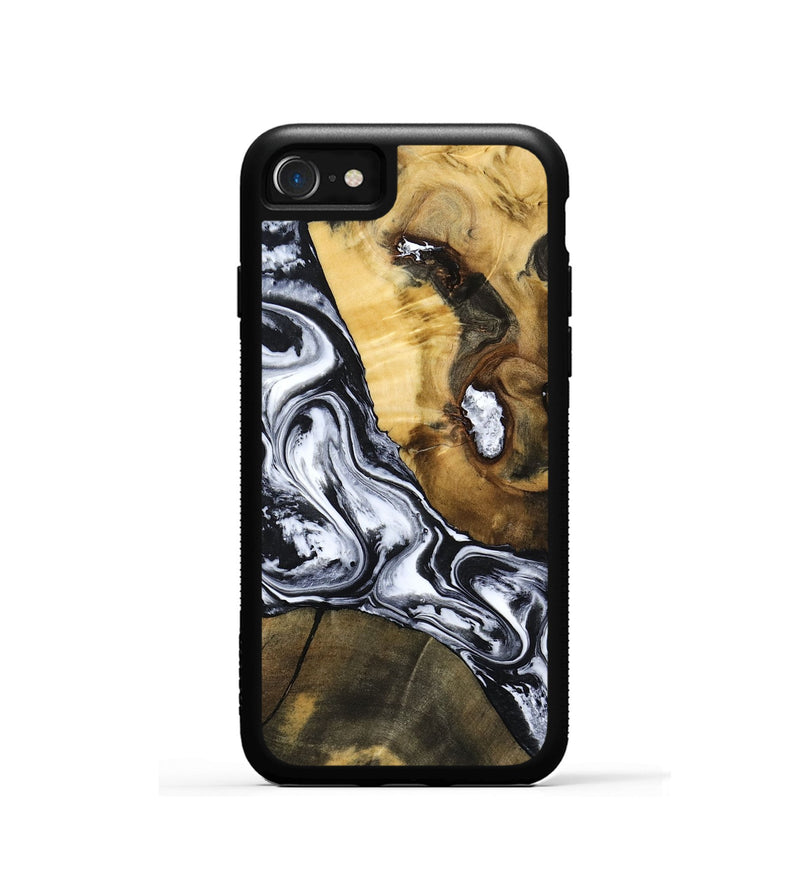 iPhone SE Wood Phone Case - Ardis (Black & White, 797134)