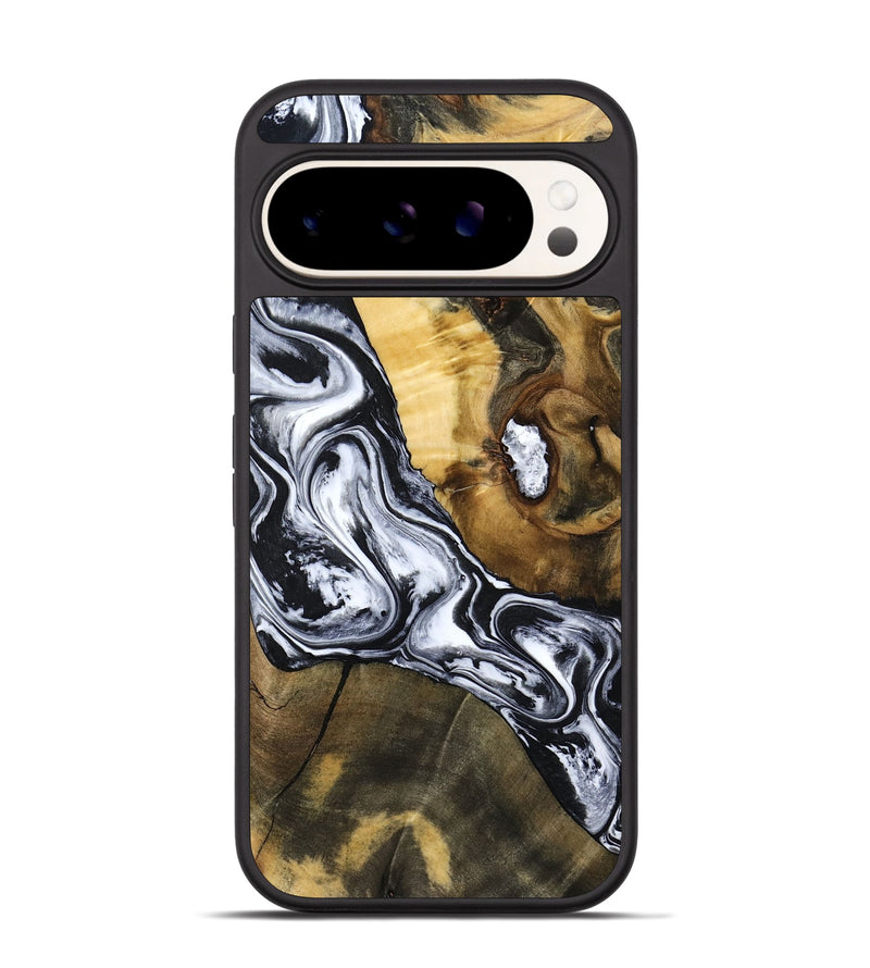 Pixel 9 Wood Phone Case - Ardis (Black & White, 797134)