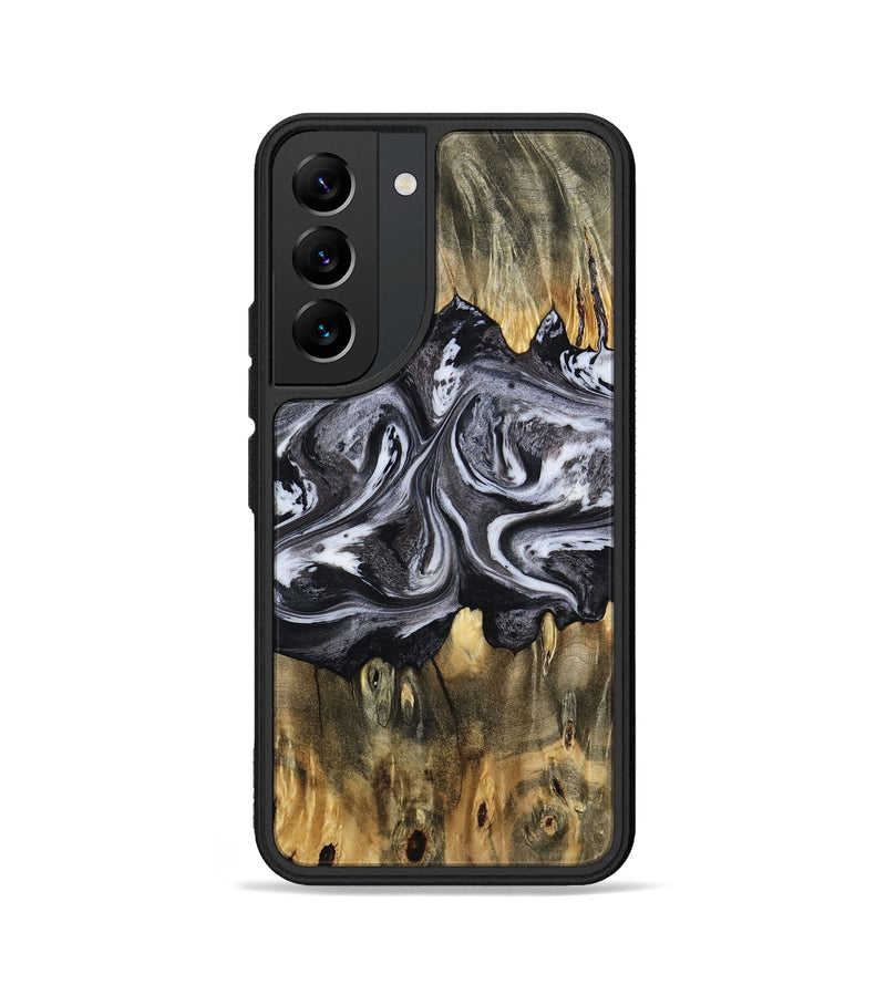 Galaxy S22 Wood Phone Case - Addie (Black & White, 797140)