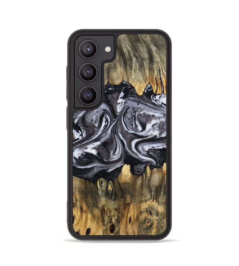 Galaxy S23 Wood Phone Case - Addie (Black & White, 797140)