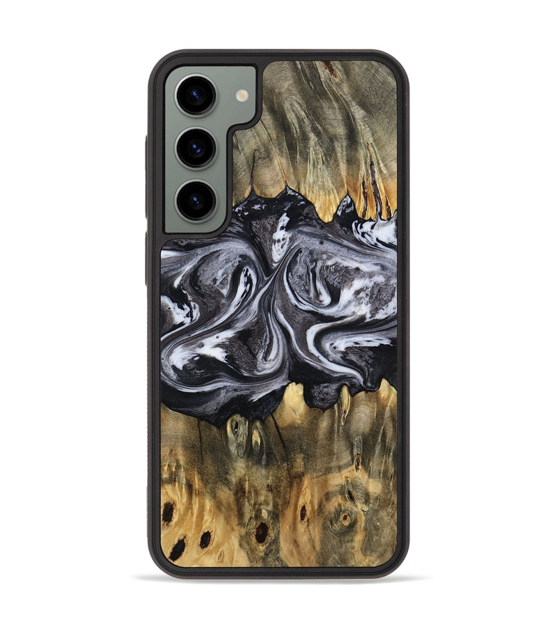 Galaxy S23 Plus Wood Phone Case - Addie (Black & White, 797140)