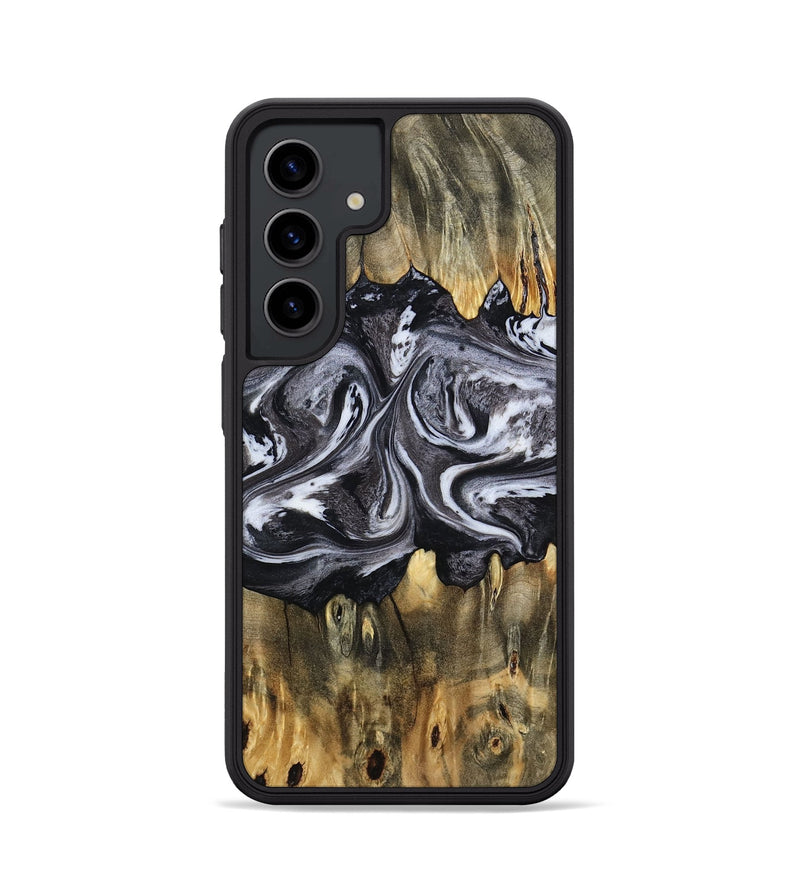 Galaxy S24 Wood Phone Case - Addie (Black & White, 797140)
