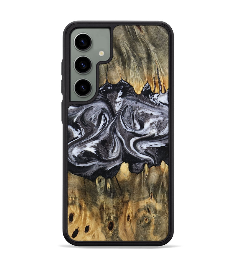 Galaxy S24 Plus Wood Phone Case - Addie (Black & White, 797140)