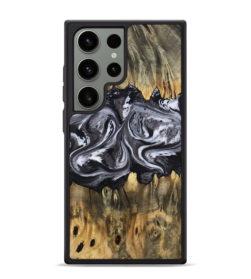 Galaxy S24 Ultra Wood Phone Case - Addie (Black & White, 797140)