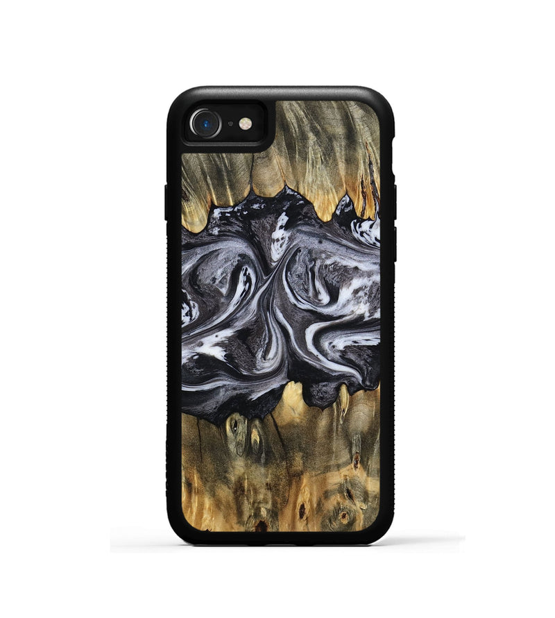 iPhone SE Wood Phone Case - Addie (Black & White, 797140)