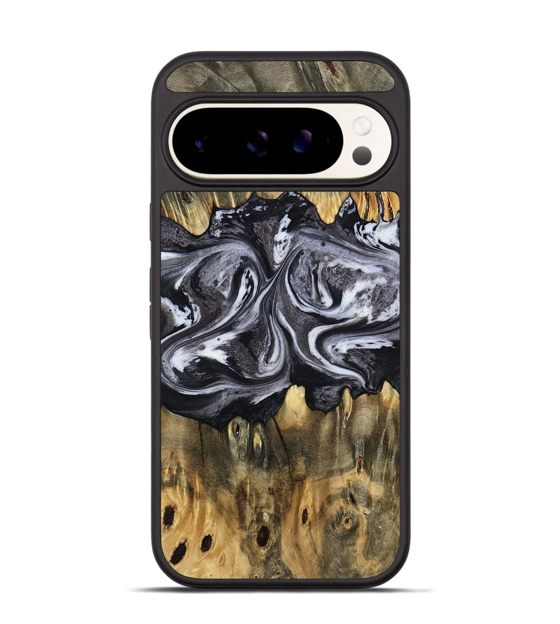 Pixel 9 Wood Phone Case - Addie (Black & White, 797140)