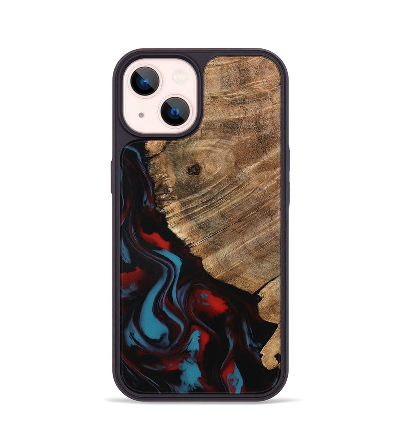 iPhone 14 Wood Phone Case - Kassie (Red, 797141)