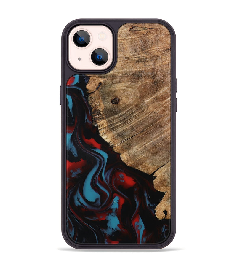 iPhone 14 Plus Wood Phone Case - Kassie (Red, 797141)