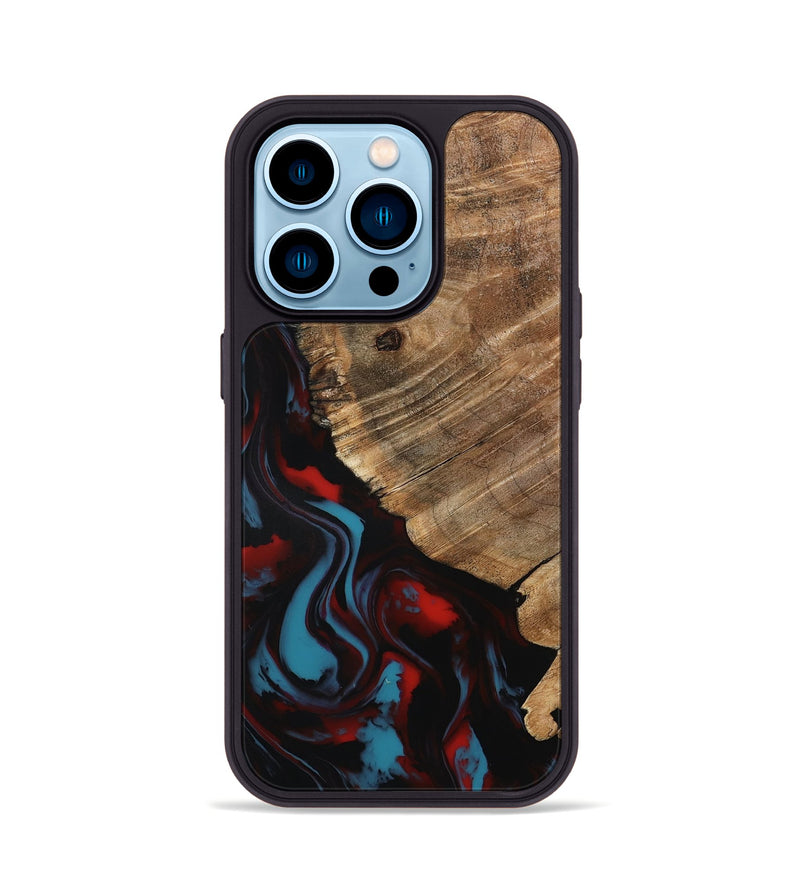 iPhone 14 Pro Wood Phone Case - Kassie (Red, 797141)