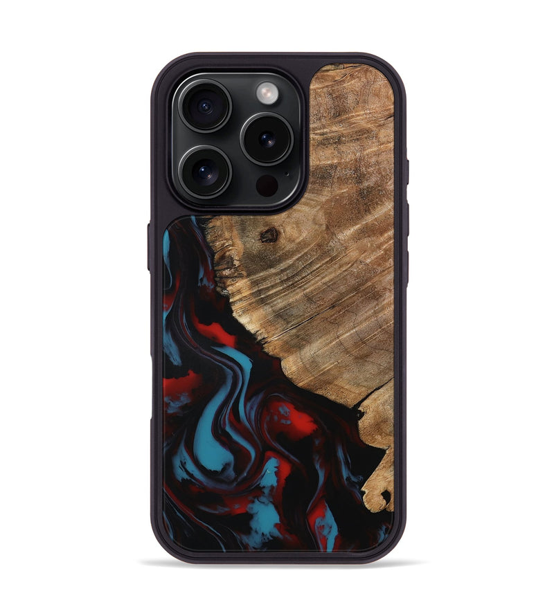 iPhone 16 Pro Wood Phone Case - Kassie (Red, 797141)