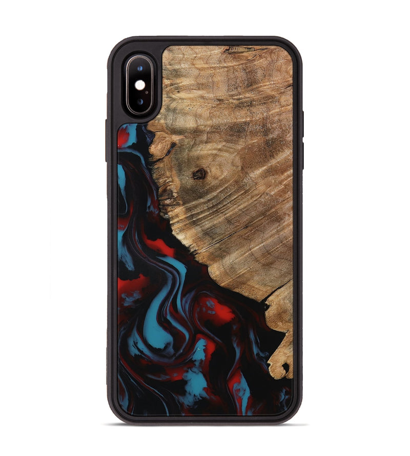 iPhone Xs Max Wood Phone Case - Kassie (Red, 797141)