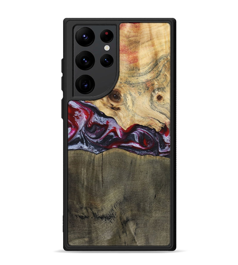Galaxy S22 Ultra Wood Phone Case - Jarrett (Red, 797142)