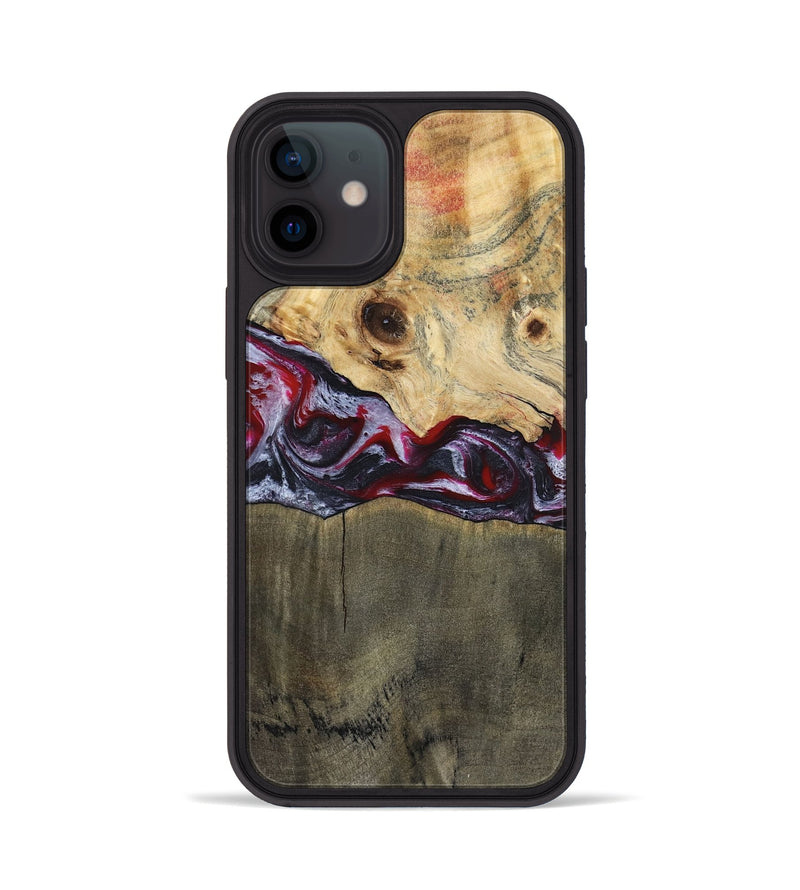 iPhone 12 Wood Phone Case - Jarrett (Red, 797142)