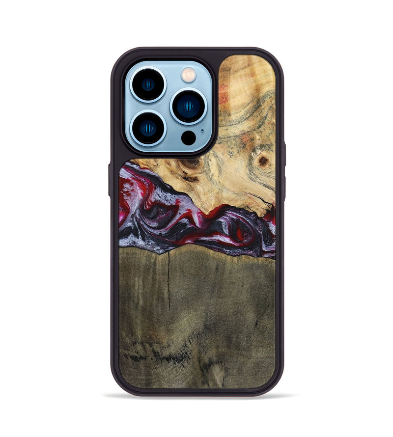iPhone 14 Pro Wood Phone Case - Jarrett (Red, 797142)