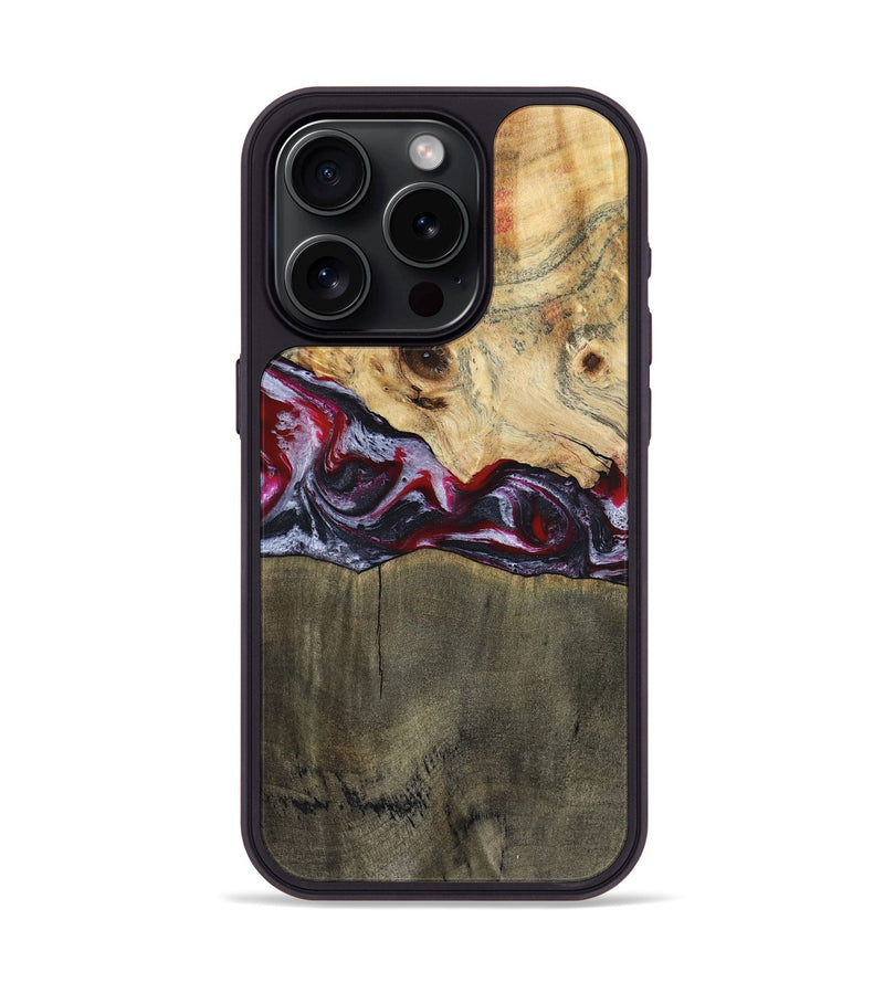 iPhone 15 Pro Wood Phone Case - Jarrett (Red, 797142)