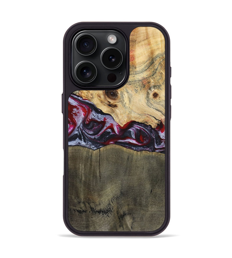 iPhone 16 Pro Wood Phone Case - Jarrett (Red, 797142)