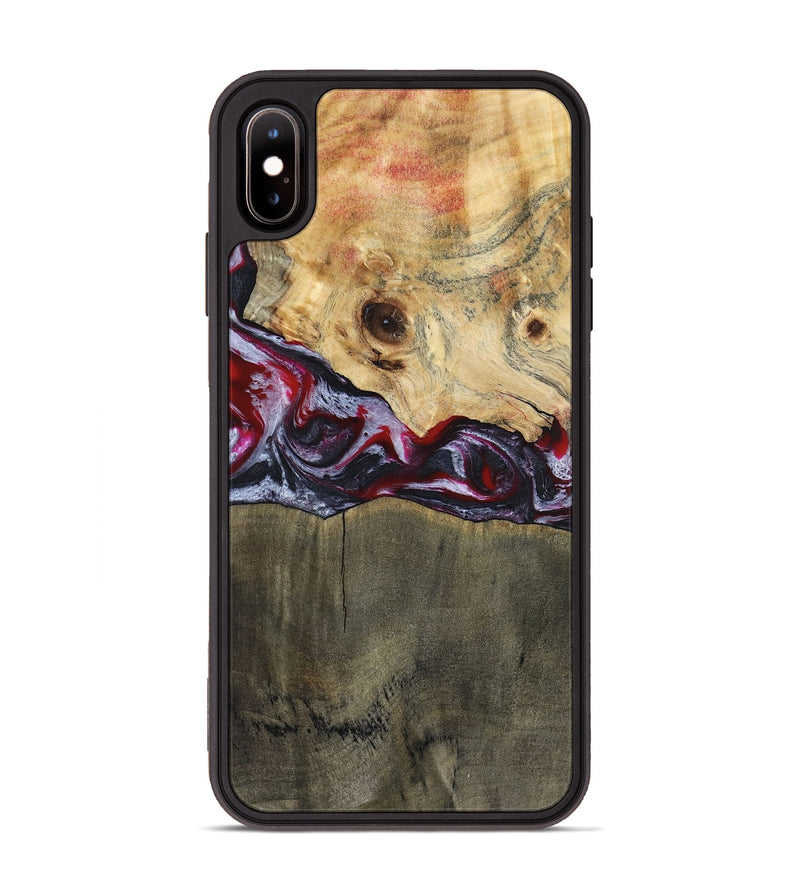 iPhone Xs Max Wood Phone Case - Jarrett (Red, 797142)