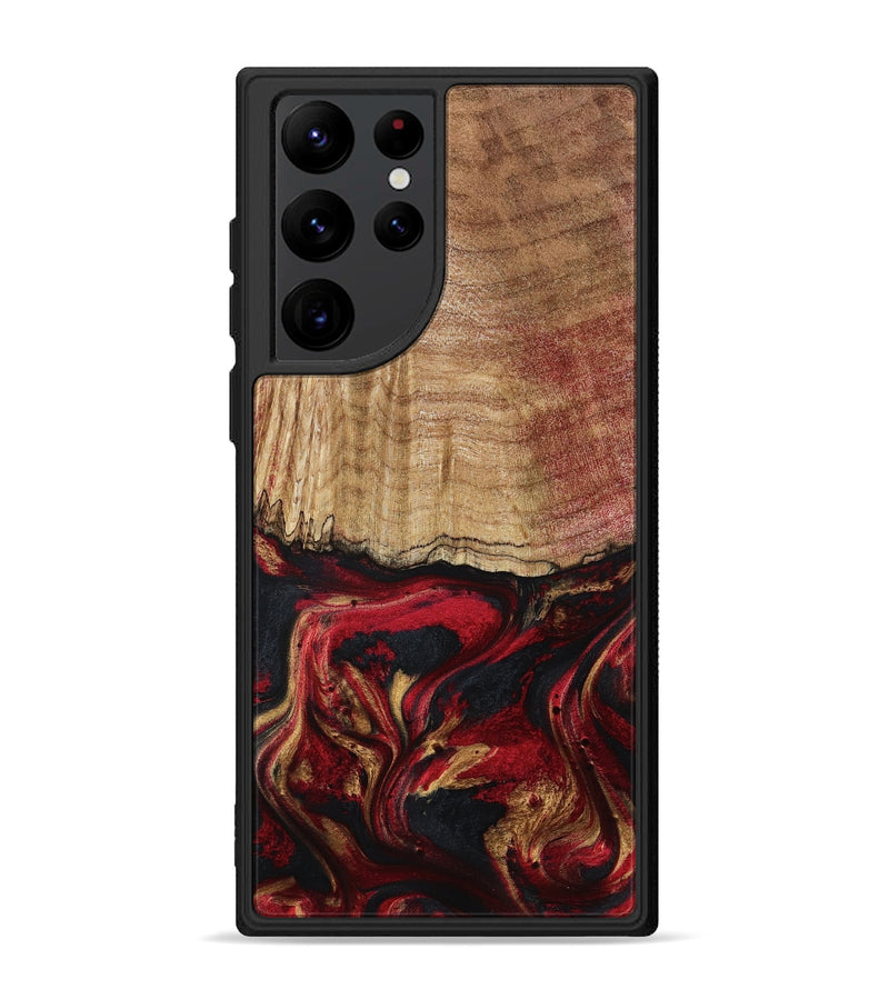 Galaxy S22 Ultra Wood Phone Case - Sariyah (Red, 797152)